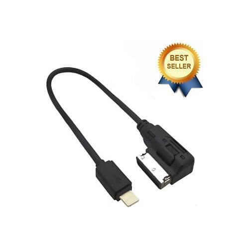 Car Audio Cable Interface AMI MDI AUX Adapter Audio Music Adapter Charging Cable Black For iphone 5 6 7 8