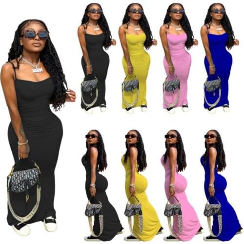 BN7202 Wholesale Item Women Hot Selling New Model Fashion Sleeveless Sexy Party Night Summer Maxi Elegant Woman Long Split Dress