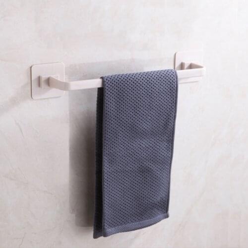 Kitchen Bathroom towel holder Rack Storage Rack No Trace Plastic Hanger Rack towel hanger kitchen towel holder