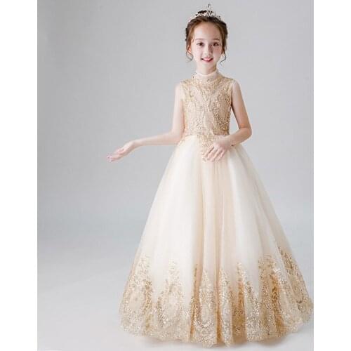 2019 High Quality Children Party Dress Girls First Communion Dresses Flower Girl Dress for Party Dresses Child Baby Costume