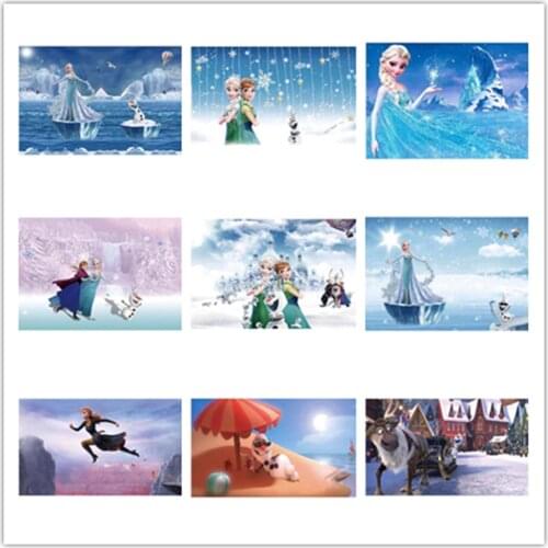 Disney 5D DIY Cartoon Diamond Painting Full Round SquareDiamond Embroidery Frozen Sister Elsa&Anna Diamond Mosaic Decor Gift