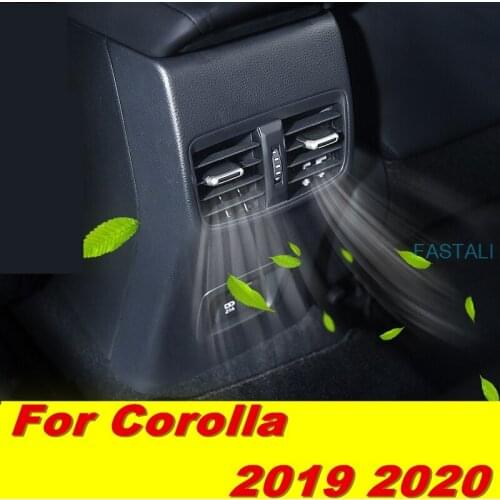 For Toyota Corolla 2019 2020 car rear vent Modified armrest box air conditioner outlet car accessories