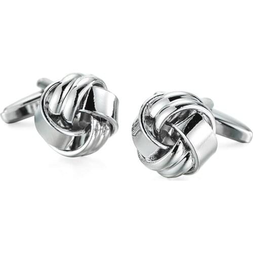 DY new high quality fashion men French shirt Cufflinks Mens dress shirts twist Silvery Cufflinks