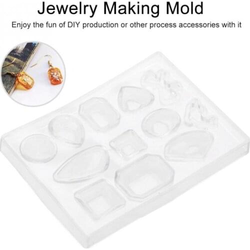 Silicone Making Epoxy Mold Maker Tool Craft Geometric Jewelry Pendant Earring Handmade Molds
