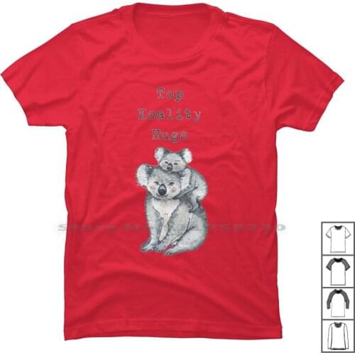 Koala T Shirt 100% Cotton Australia Surprise Koala Rise Love Fire Cute Lia Ny Ko Funny Love