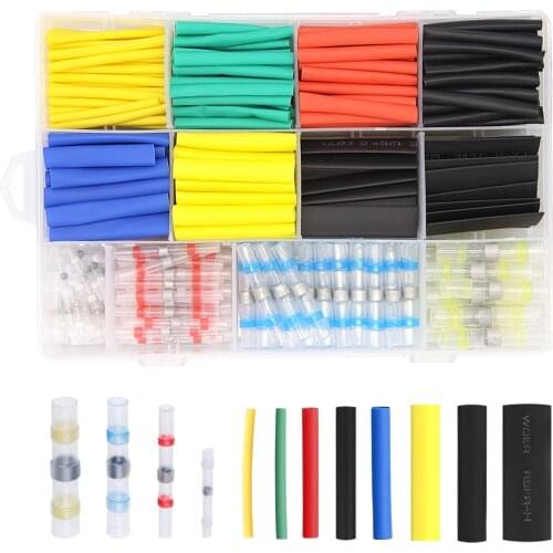 360Pcs Seal Solering Sleeve Waterproof Insulated Heat Shrink Terminals Electrical Wire Connectors Assortment Kit