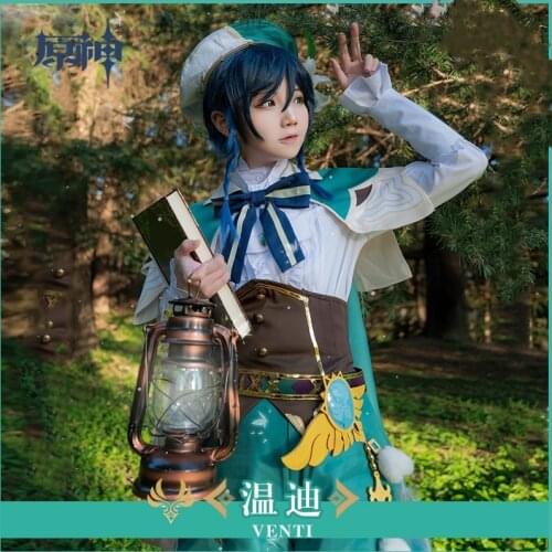 Hot Game Genshin Pu Leather Genshin Impact Venti Costume Genshin Impact Venti Cosplay Clothes For Halloween Carnival Cosplay