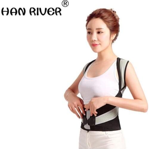 HANRIVER Adult children of men and women with the four seasons breathable kyphosis correction with correction in his back
