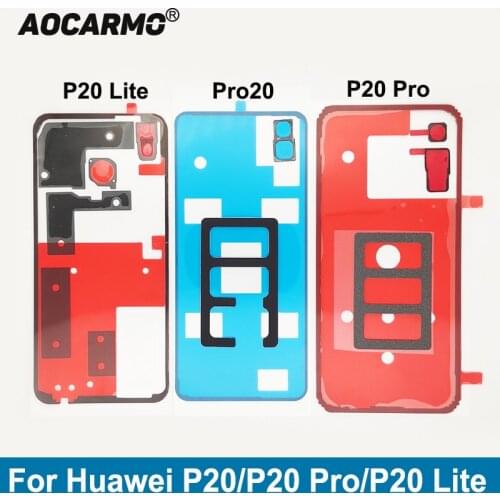 Aocarmo For Huawei P20 / P20 Pro / P20 Lite Back Camera Shading Sponge Pad Back Adhesive Fingerprint Glue Tape Sticker