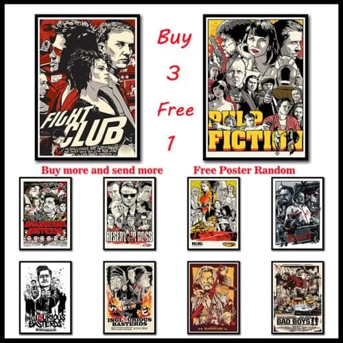 Quentin Tarantino Direct Uma Thurman Movie Fiction Kill Bill Home Decoration White Coated Paper Poster Frameless