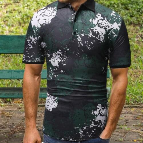 Fashion Camouflage Shirts Mens Wear Summer Short Sleeve Po-lo Shirt Man Streetwear Slim Shirts Male Clothing 2021 New Fashion