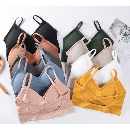 Fashion Women Sport Bra Top Black Padded Yoga Brassiere Fitness Sports Tank Top Female Sport Yoga Bra Push Up Sports Bra