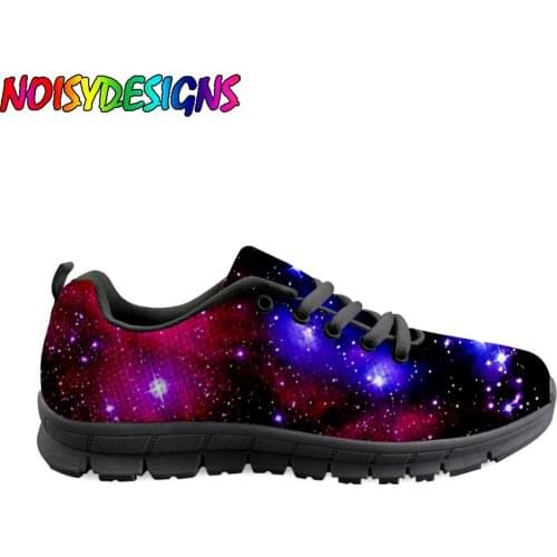 NOISYDESIGNS Colorful Starry Galaxy Flats Shoes Men Shoes Spring Comfort Flats Man Shoes Male Starry Sky Printing Sneakers Boys