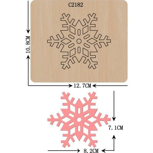 New Christmas snowflake Wooden die Scrapbooking C2182 Cutting Dies