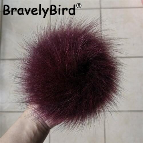 Wholesale 5pcs/lot Real Fur Pompoms Natural Fox Fur Pom Pom Super Large 13cm Fur Balls For Knitted Skullies Hats Scarf Key Chain