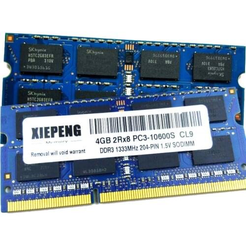 For Lenovo-idea H320 Thinkpad X220 X120e W520 T530 T530i Laptop Memory DDR3 8GB 1333MHz pc3 10600 RAM 4GB 2Rx8 PC3-10600S 1333