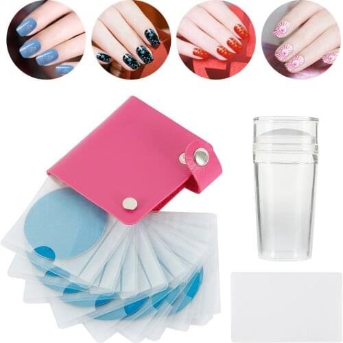 1 Set Nail Stamping Plates Leaf Flower Dreamcatcher Snowflake Geometry Lace Nail Polish Print Jelly Stamper Scrapper Tool