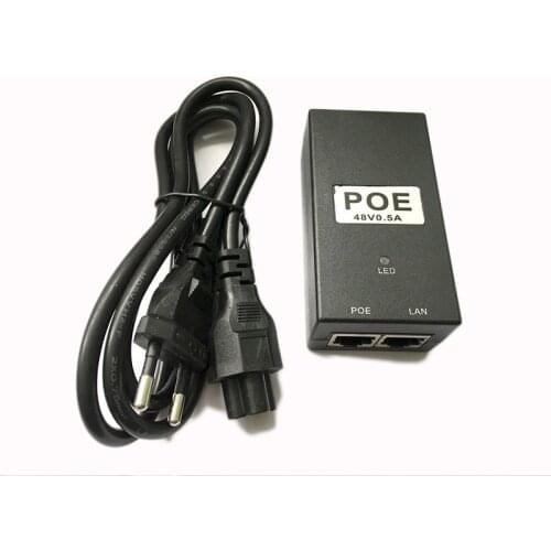 CCTV Security 48V0.5A 15.4W POE Adapter POE Injector Ethernet Power for POE IP Camera Phone POE Power Supply