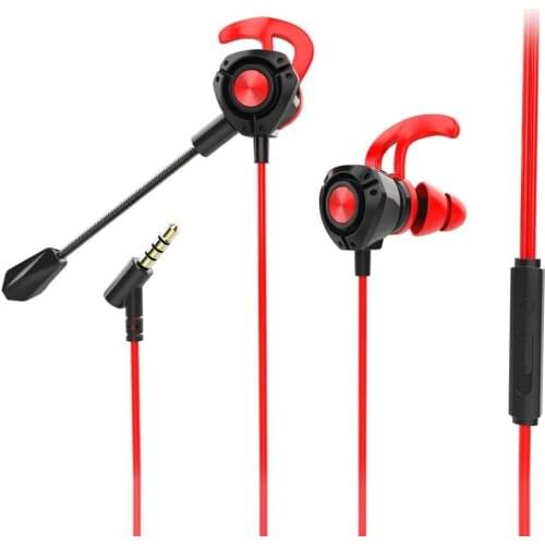 G22 Wired 3.5mm Plug In-ear Gaming Earphone Dynamic Headphone with Microphone For Most Phones Tablets MP3 MP4