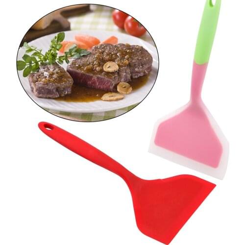 High Temperature Resistance Silicone Spatula Non-stick Turners Cooking Utensils Wide Pizza Shovel Kitchen Tools