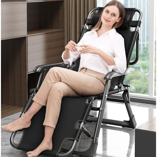 Folding Reclining Chair Lunch Break Nap Bed Balcony Leisure Beach Back Chair Lazy Sofa Portable Back Chair Home
