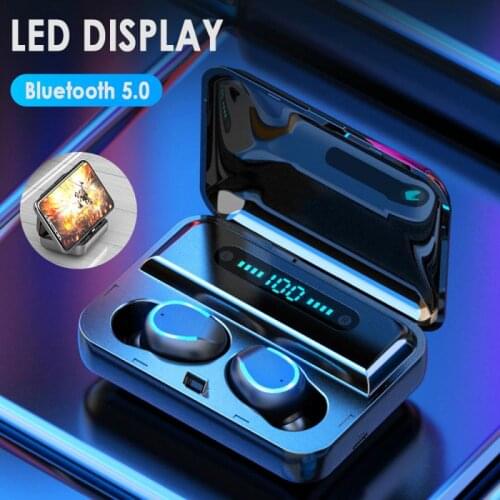 Wireless Headphones TWS Bluetooth Earphones 5.0 9D Stereo Sport Waterproof Earphones Mini True Earbuds Headsets For Cellphone