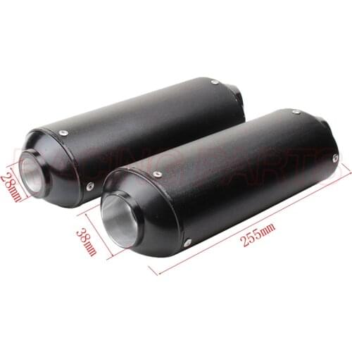 28mm or 38mm Motorcycle Exhaust Muffler Pipe for 125 150 160cc Dirt Pit Bike ATV
