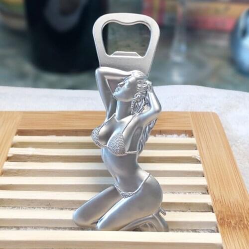 1 Pcs Creative Alloy Mermaid Bottle Opener Vehicle-mounted Bottle Opener Bar Accessories Kitchen Cocina