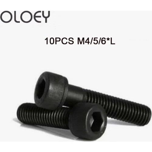 10 pc/lot) Metric Thread M4,M5,M6 *L=6,8,10,12~60 alloy Steel Grade 12.9 DIN912 Hexagon Socket Cap Screw