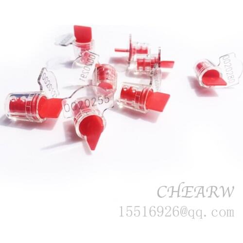 100pcs Meter Seal Torsion Mini Plastic/ Larser Printing Signs And Number Security Water CUSTOMIZE WITH