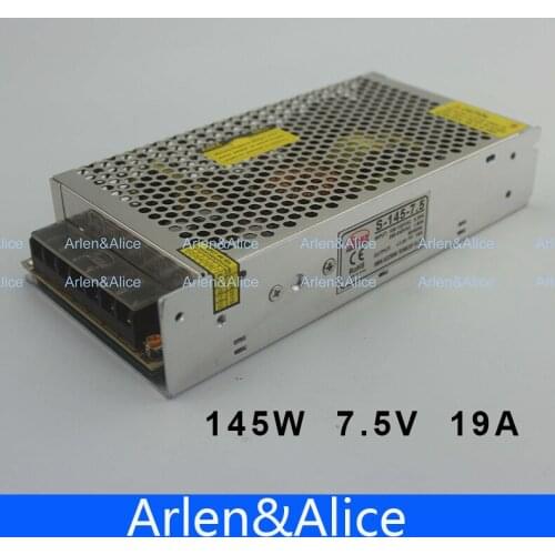145W 7.5V 19A Single Output Switching power supply for LED Strip light AC to DC