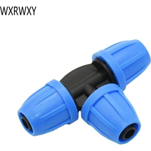 3/8" garden hose tee barb water splitter 8/11 water tee Thread Lock T Connector 3-Way Barbed Connector 30pcs