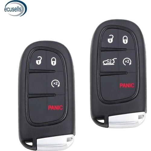 4/3+1/5 Button Smart Remote Car Key Case Shell Fob for-Jeep Cherokee RAM