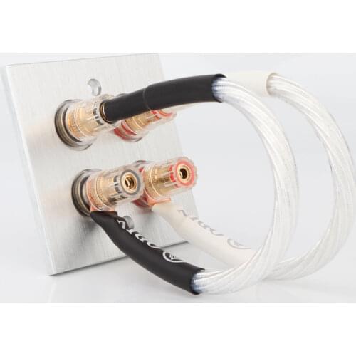 Nordost ODIN Hifi Sterling Silver Banana to Y Spade Plug Jumper Wire Bridge Cable Over Machine Line Speaker Cable Pure Copper