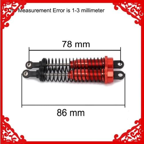Aluminum Oil Adjustable Type 86mm Shock Absorber For Rc Car 1/16 Buggy Monster Truck Hpi Hsp Traxxas Losi Axial Tamiya Redcat