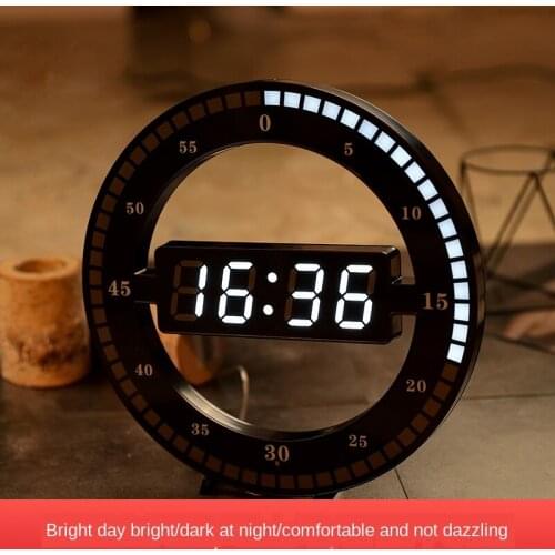 Mute Creative Digital Clock Electronic Wall Clocks Home Decor Led Clock Simple Luminous Wall Clock Modern Design Wall Clock