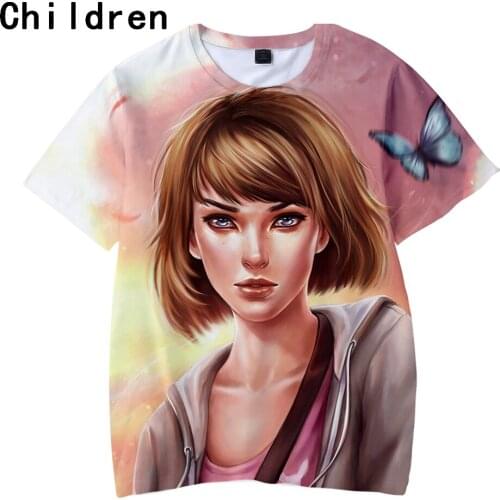 Life is strange 2 Children T-shirts Summer Trendy 3D Printed Short Sleeve Tshirts Popular Game Fashion Casual Kids Tee Shirts