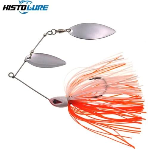 HISTOLURE Spinner Bait Fishing Lure Head weight 7g Spinnerbait Buzzbait Metal Spoon Jig Swimbait Bass
