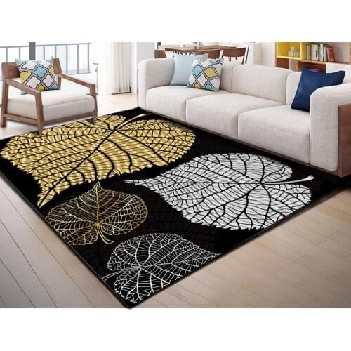 New Abstract Flower Leaf Art Carpet For Living Room Bedroom Anti-slip Floor Mat Fashion Kitchen Carpet Area Rugs