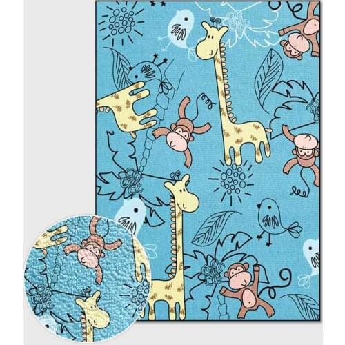 Nordic Animal 3D Print Carpets for Living Room Bedroom Area Rug Cartoon Monkey Giraffe pattern Child play Floor Rug Kid Game Mat