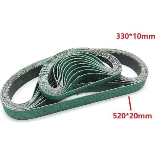 New 10pcs 520*20mm Abrasive Sanding Belt Z/A 577F 40# 60# 80# 120# for Knife Grinding