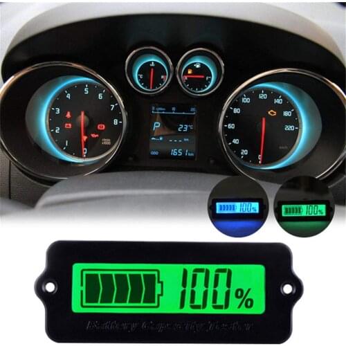 LY6 12V/24V/36V/48V Adjustable Built-in Type Battery Capacity Indicator LCD Lead Acid Indicator Digital Display Meter 1PC J3