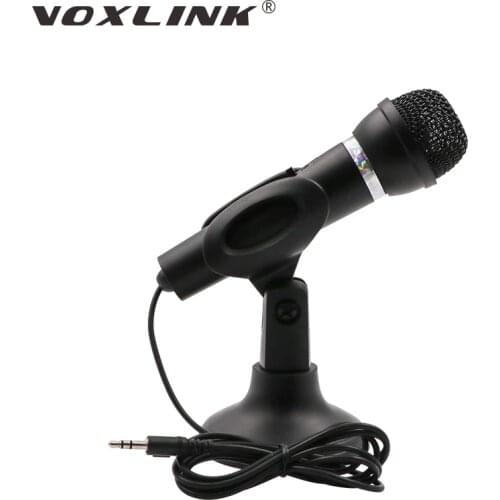 VOXLINK Microphone 3.5mm Home Stereo MIC Desktop Stand for PC YouTube Video Skype Chatting Gaming Podcast Recording microphone