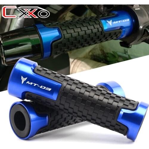 7/8''22mm Motorcycle High Quality Rubber Hand Grip Bar handlebar grips For YAMAHA MT03 2015 2016 2017 2018