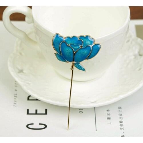 Fashion alloy rose flower Lapel pin broche Brooch for women men korea suits Shirt collar buckle needle metal pins and brooches