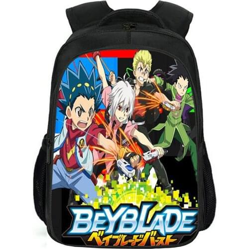 New 3D Beyblade Burst Game Children School Bags Girls Boys Children Backpacks Cartoon Toddle Kids Mochila Escolar