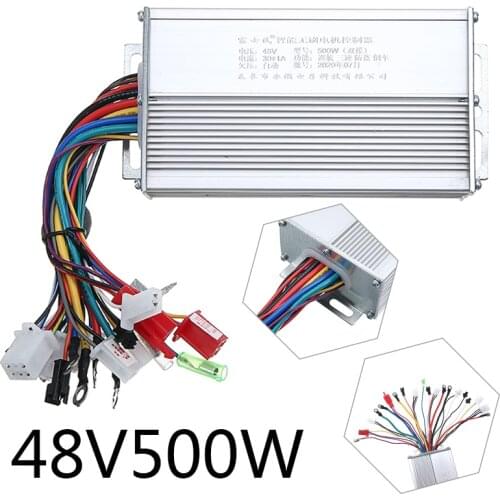New 48V 500W Electric Bicycle E-bike Scooter Brushless Accessories DC Motor Speed Controller Electric Motor