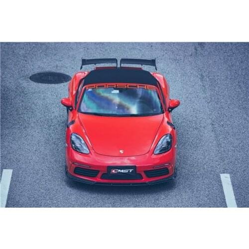 Suitable for Lip, Front Lip and Rear Wing 718 Boxster Modified with Cmst Carbon Fiber