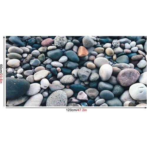 PVC non-slip twill 3D printing cobblestone floor stickers bathroom bedroom living room DIY floor stickers