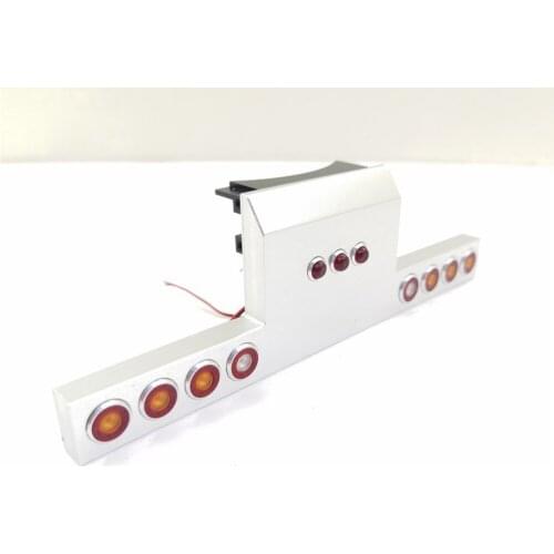 For 1/14 Tamiya King 56344 56301 RC Trailer Modification Part CNC Aluminum Alloy Taillight Angel Eye Tail Lamp